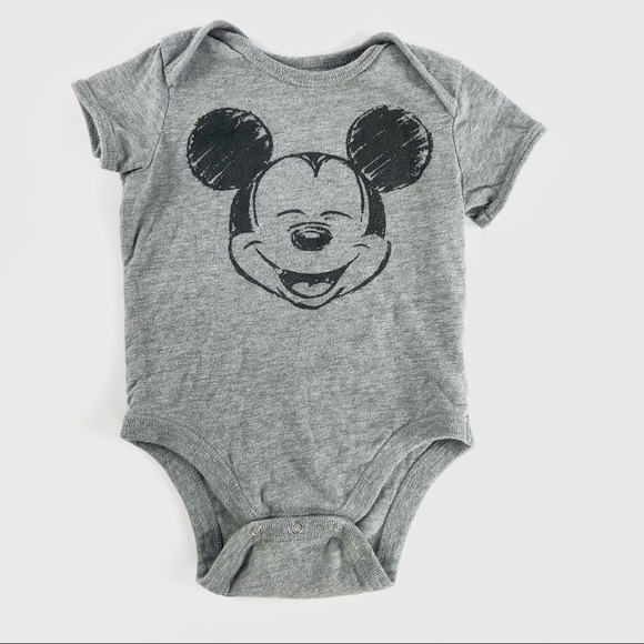Grey “Mickey mouse” onesie - Picture 3 of 4